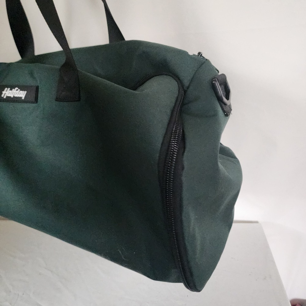 Halfday Garment Duffel Travel Bag Green Carry On Suit Garment Weekender 24" - Picture 2 of 7